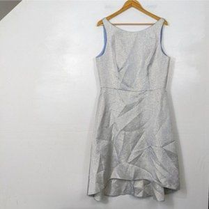 DESSY COLLECTION Women's Bridesmaid Dress Blue Gold Brocade NWT Size 18